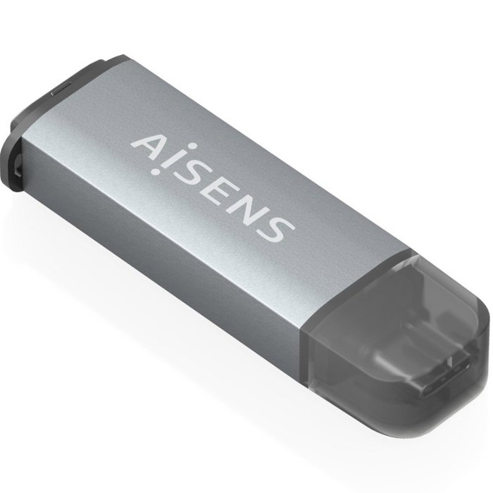 AISENS Lector de tarjetas ASCR-2C10-GR USB-C Gris